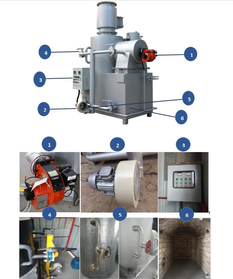 Wholesale Big Capacity Domestic Garbage Incinerator 300kg 500kg Per Hour Smokeless Medical Waste Incinerator