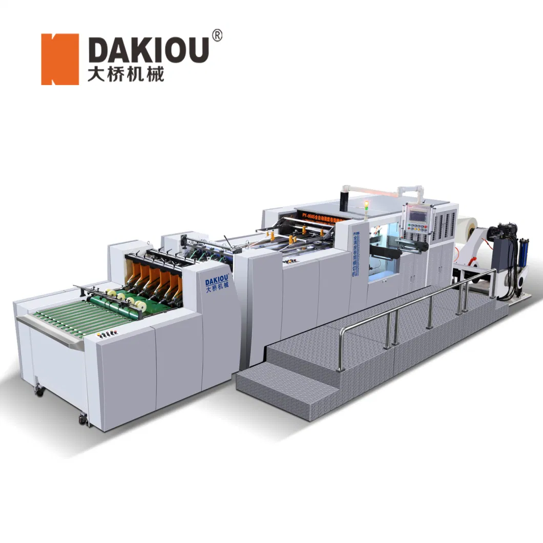 Py-950s High Speed Full Automatic Paper Cutting Machine Paper Roll Die Cutting and Creasing Machine